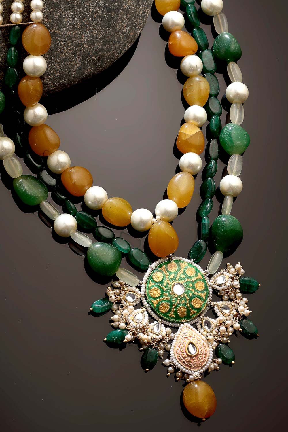 Elegance Gemstone Layered Necklace