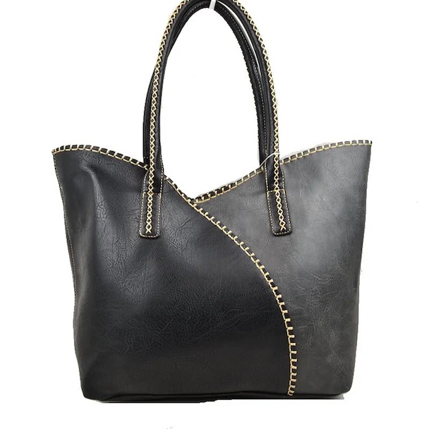 Elegant Faux Leather Tote Bag