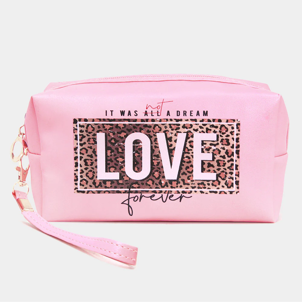 Chic Pink Love Pouch
