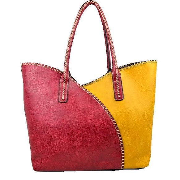 Elegant Faux Leather Tote Bag