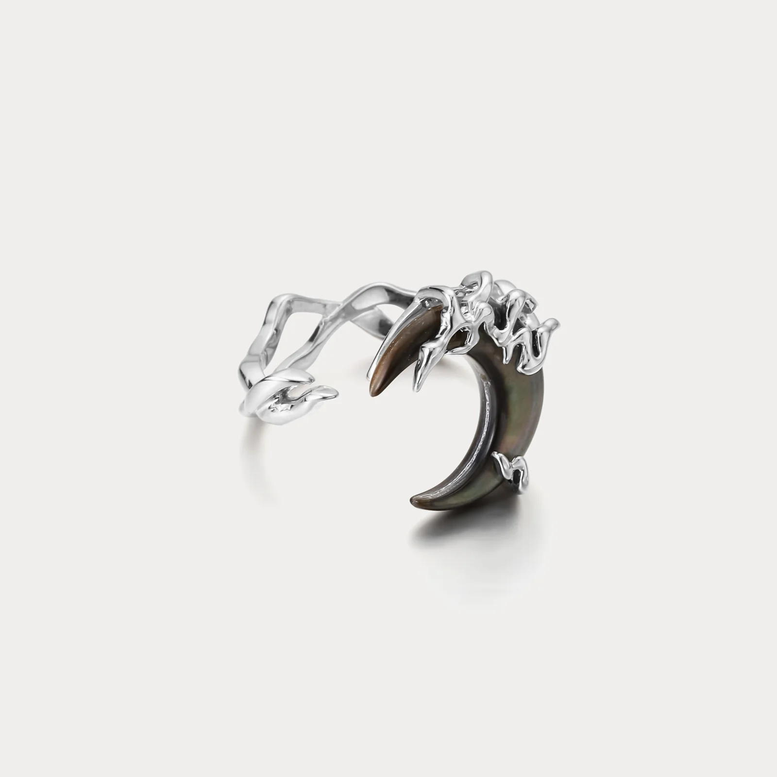 Stylish Crescent Moon Ring