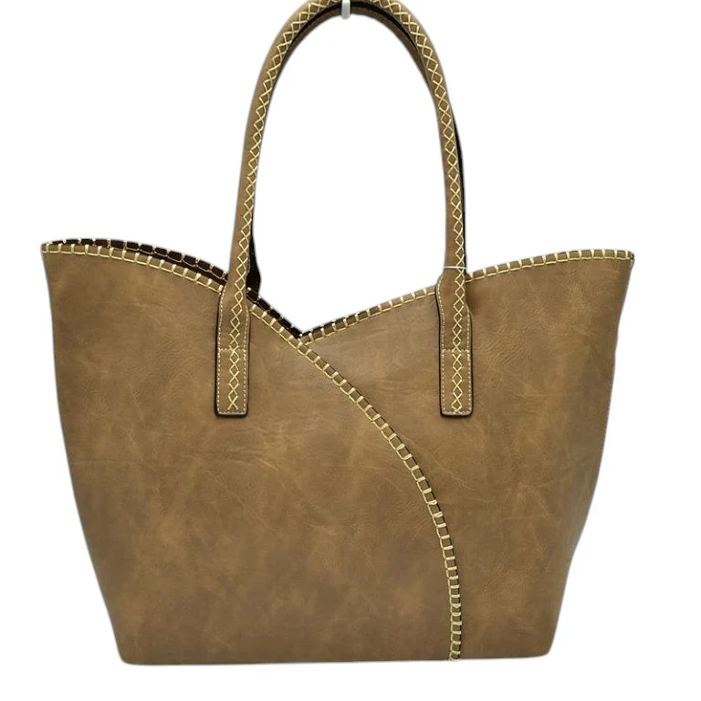 Elegant Faux Leather Tote Bag