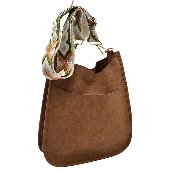 Elegant Gray Faux Leather Shoulder Bag