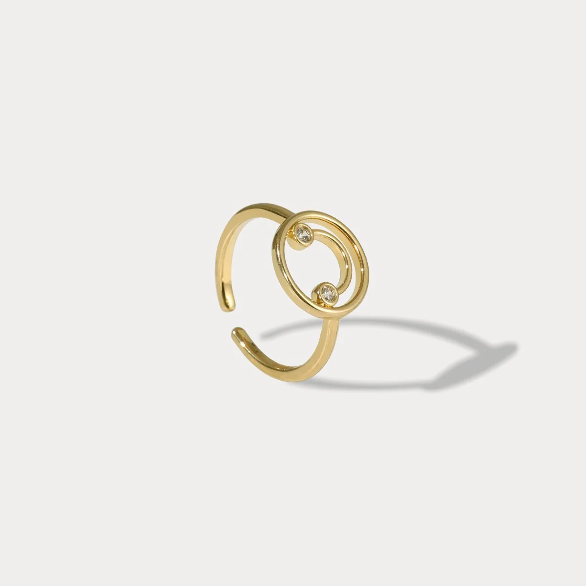 Elegant Spiral Open Ring
