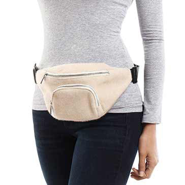 Stylish Beige Fanny Pack