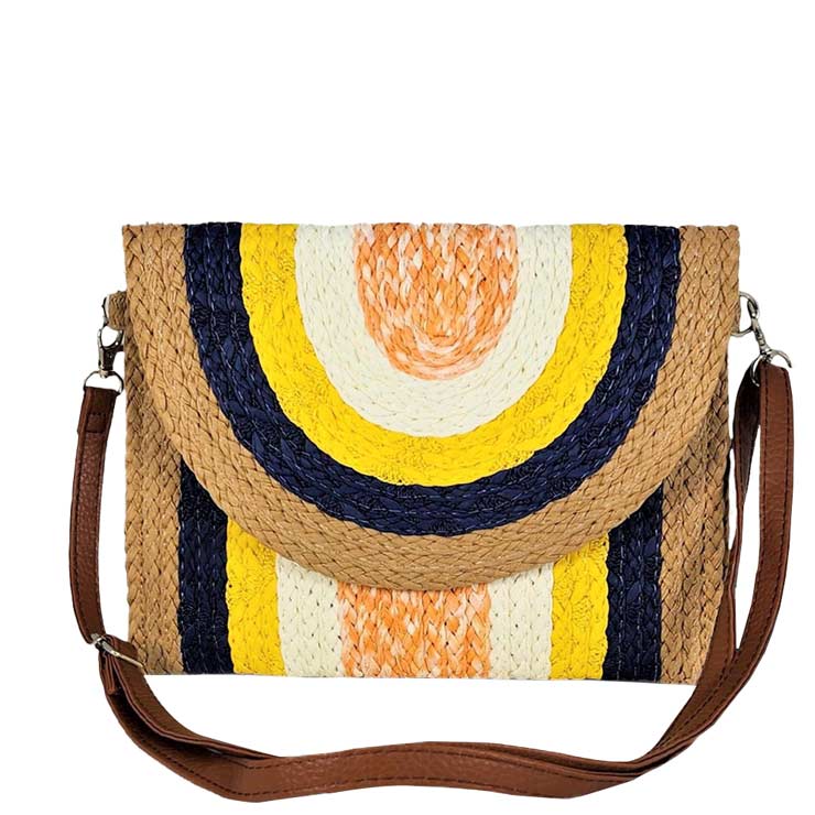 Chic Woven Pattern Crossbody Bag